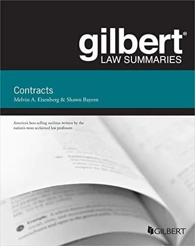 و دانلود نسخه کامل کتاب زبان اصلی Gilbert Law Summaries on Contracts 15th Edition PDF | دانلود کتاب خارجی