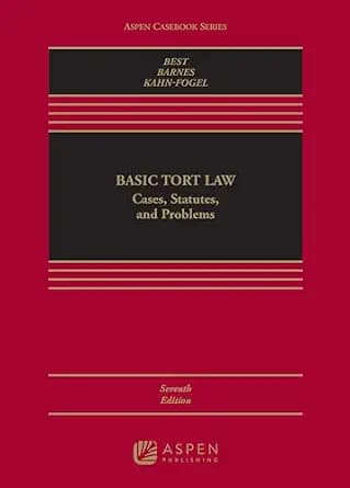 و دانلود نسخه کامل کتاب زبان اصلی Basic Tort Law: Cases, Statutes, and Problems (Aspen Casebook Series) PDF | دانلود کتاب خارجی