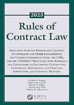 و دانلود نسخه کامل کتاب زبان اصلی Rules of Contract Law 2023-2024 Statutory Supplement (Supplements) PDF | دانلود کتاب خارجی