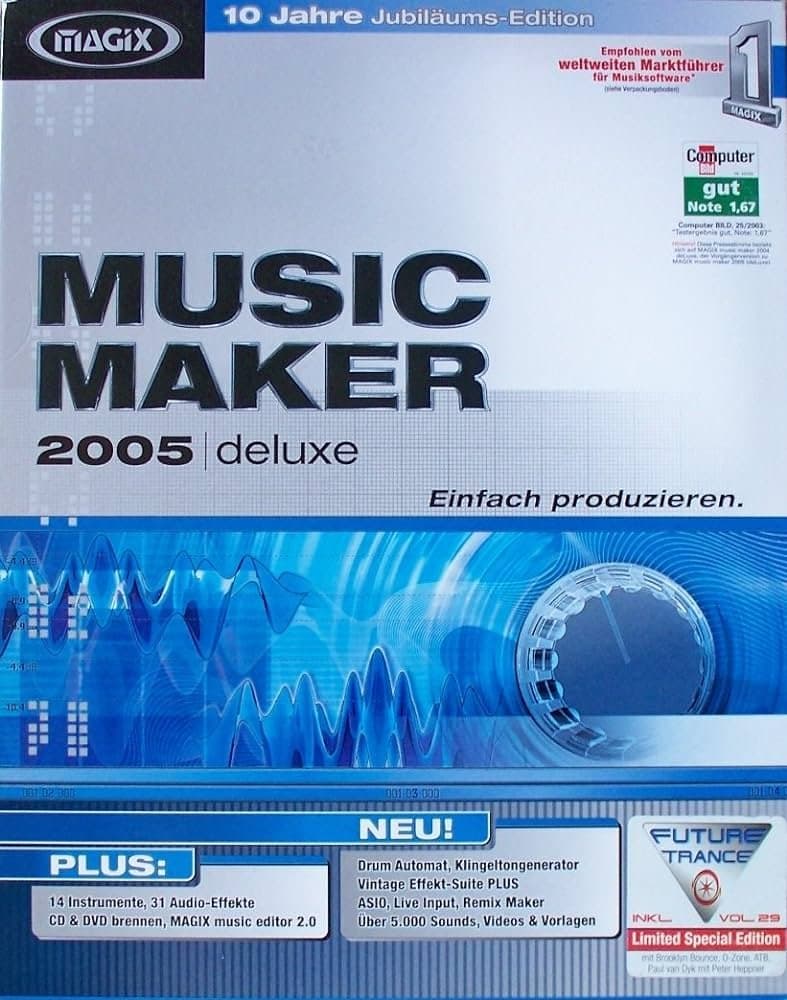 نرم افزار ویندوز MAGIX MUSIC STUDIO DELUXE 2005