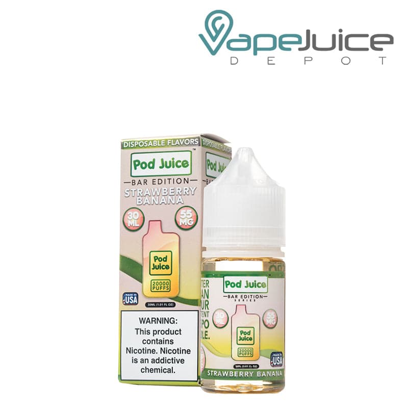 سالت Strawberry Banana Pod Juice Bar Edition Salt 30ml اورجینال