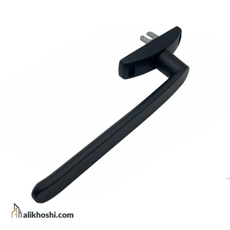 دستگیره تک زبانه مشکی آیسان میکرو کشویی دسته بلند پیچ از رو زبانه کوتاه