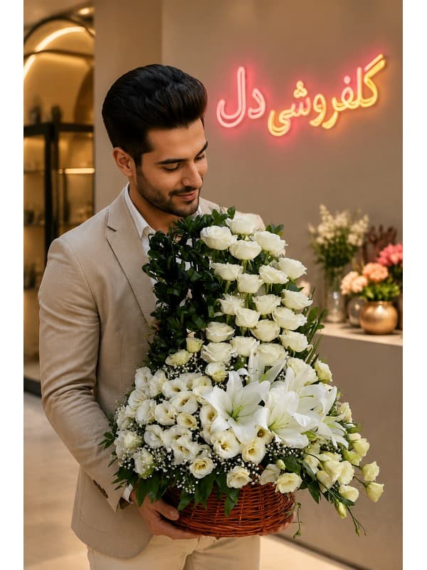 سبد گل روز دختر فانتزی | سبد گل فانتزی برای روز دختر