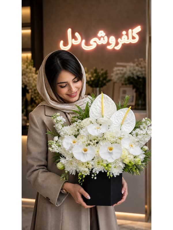 سبد گل روز مادر رز و ارکیده | هدیه گل برای مادر