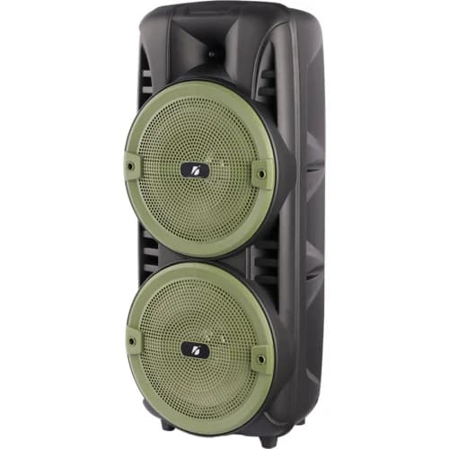 اسپیکر چمدانی بلوتوثی رم و فلش خور KTS-1745 + میکروفون و ریموت کنترل تعمیری — تصویر ۳