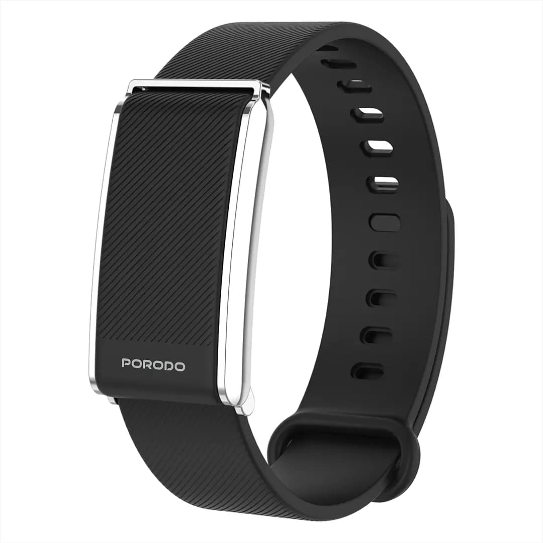 دستبند هوشمند پرودو مدل Porodo Trackfit Smart Fitness Band با بند سیلیکونی