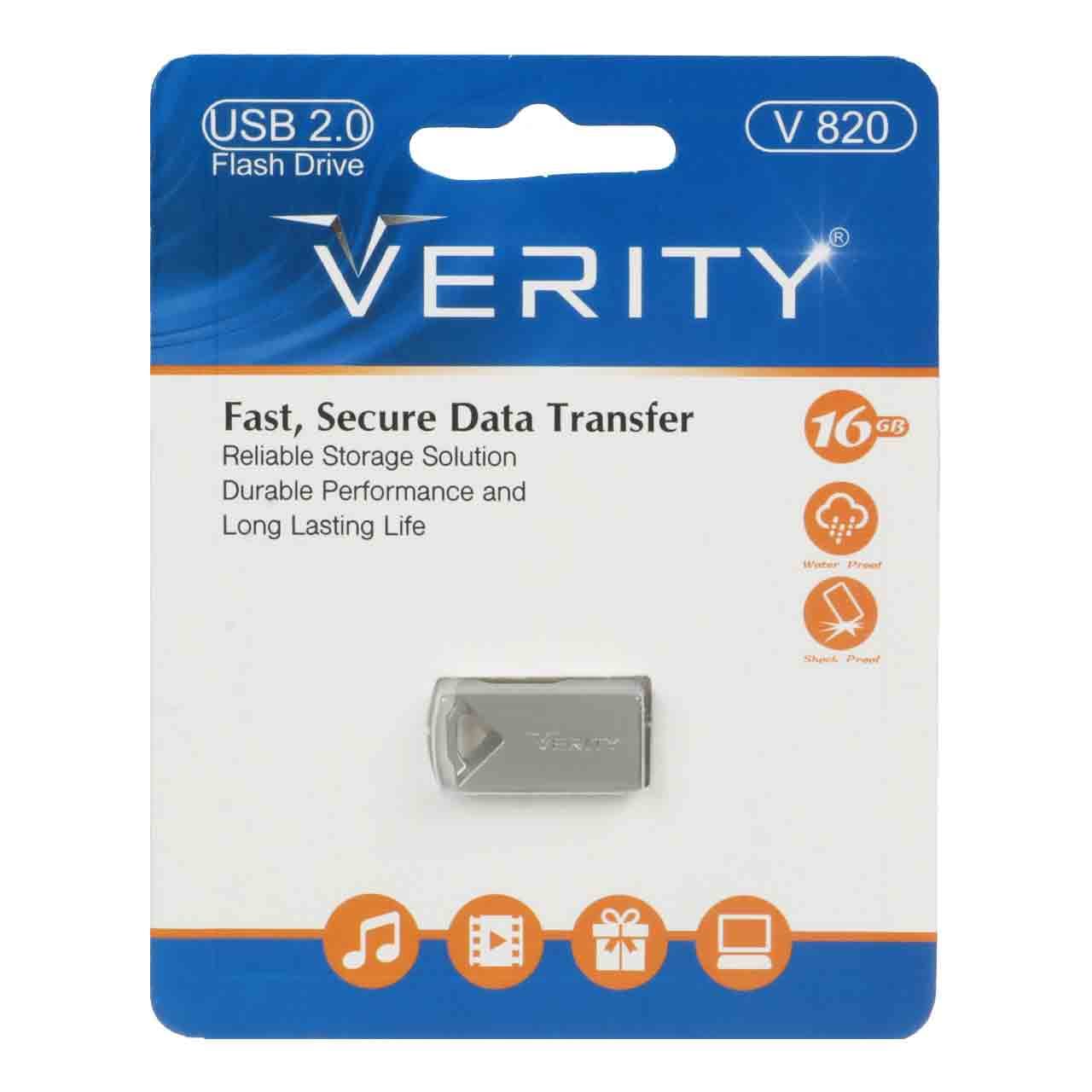 فلش مموری وریتی مدل VERITY V820 ظرفیت 16 گیگابایت