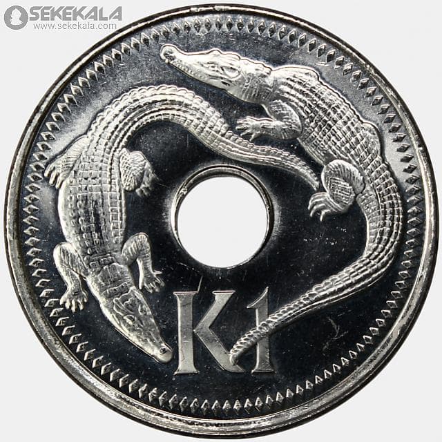 سکه 1 کینا کمیاب گینه نو 2004
