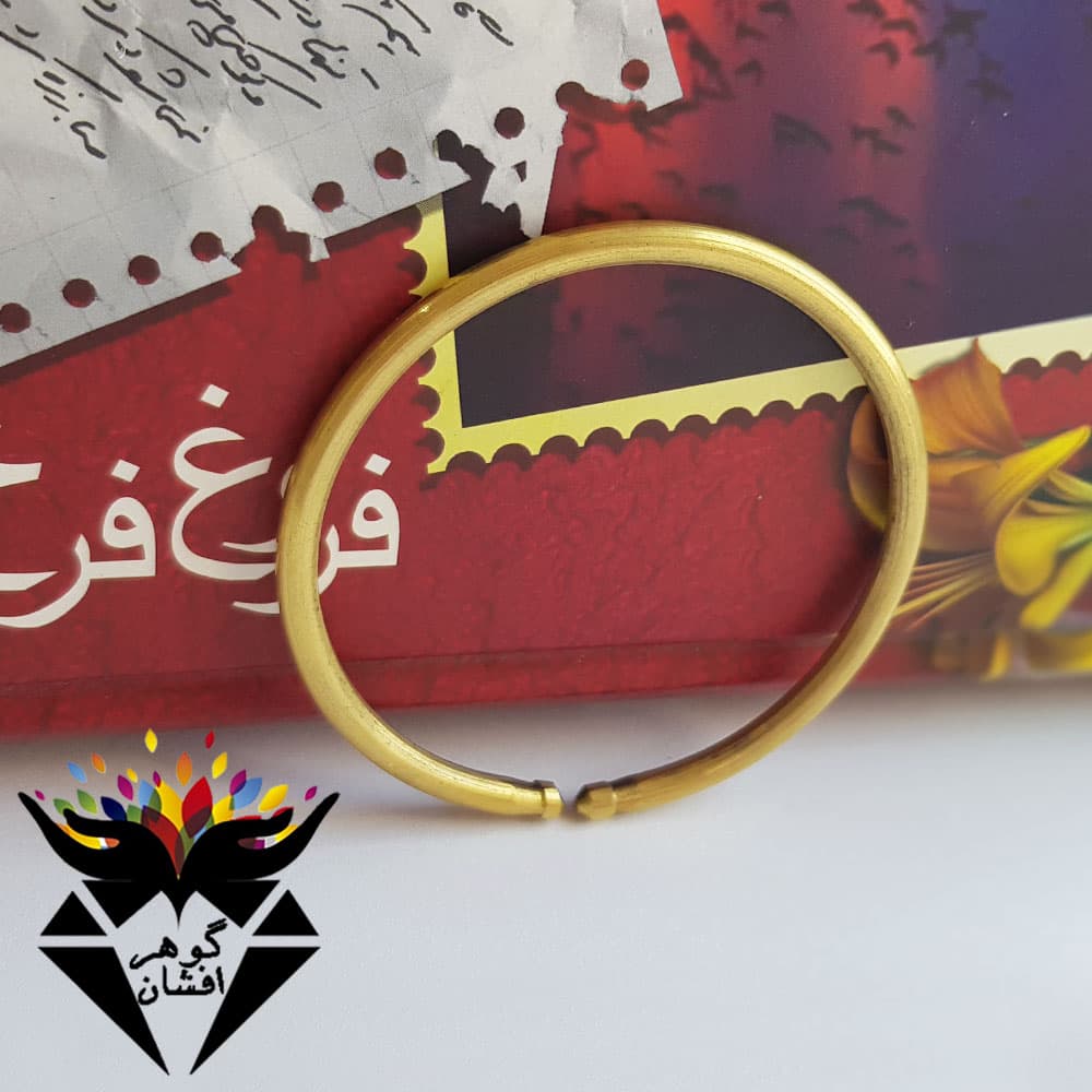 دستبند خلخال برنجی ساده D1198
