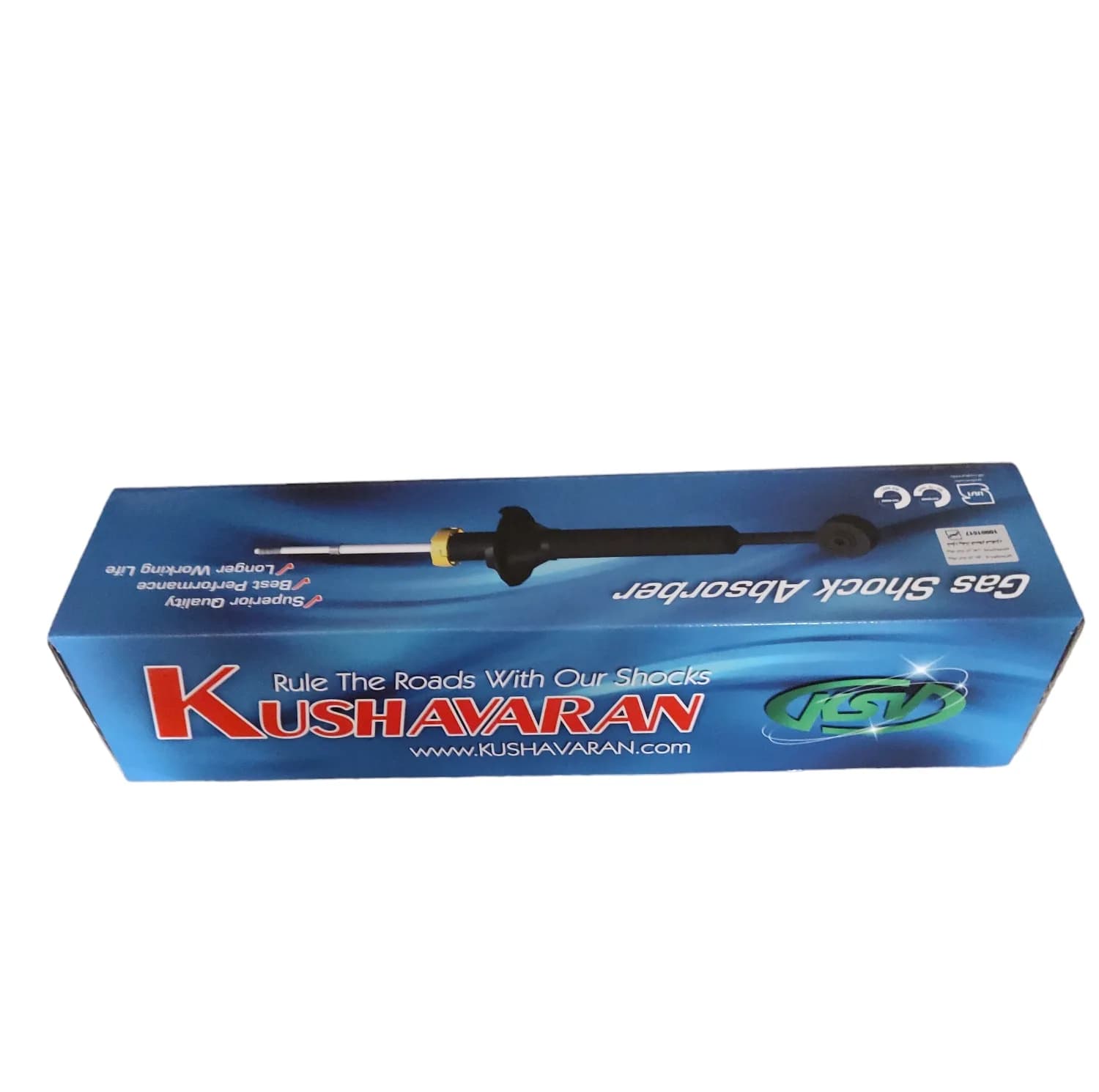 کمک فنر عقب کوشاوران کد 80 مدل گازی مناسب برای پراید بسته 2عددی — تصویر ۳