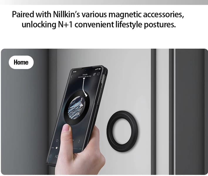قاب ضد ضربه مگنتی Oppo Find N5 مارک نیلکین مدل Super Frosted Shield Prop Magnetic — تصویر ۸