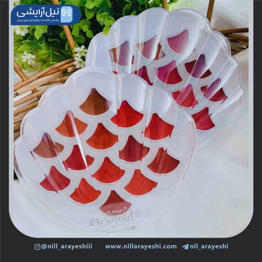 رژ پالتی 14 رنگ آرت اسکین طرح صدف کد As972119