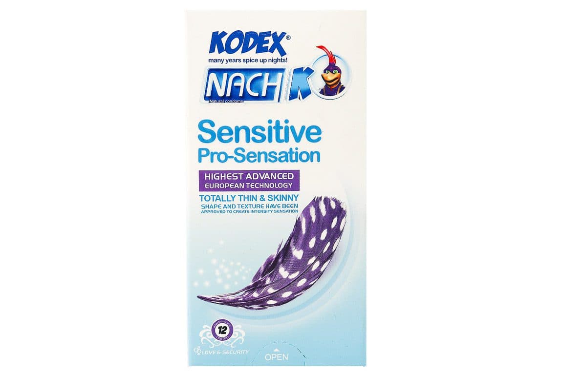 کاندوم کدکس مدل sensitive pro-sensation بسته 12 عددی