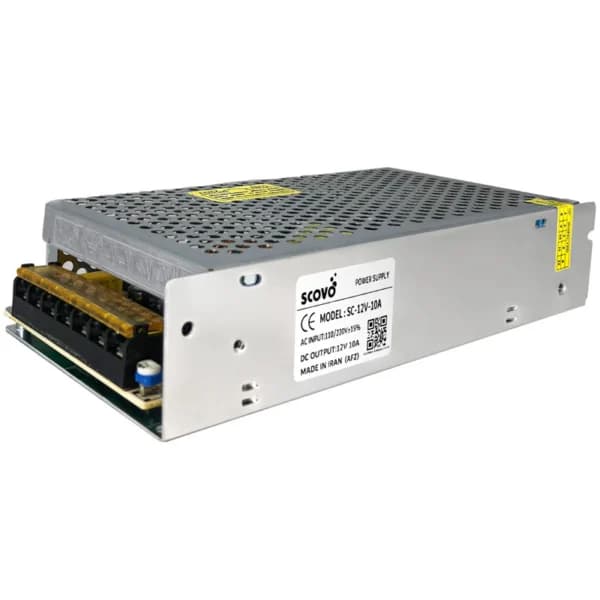 منبع تغذیه سوئیچینگ 12 ولت 10 آمپر Scovo SC-12V-10A — تصویر ۴
