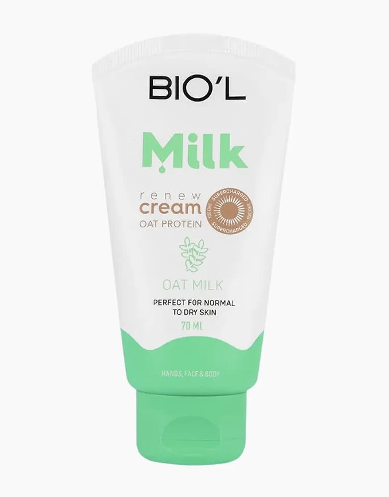 کرم مرطوب کننده دست و صورت بیول BIOL مدل MILK | حجم 70 میل