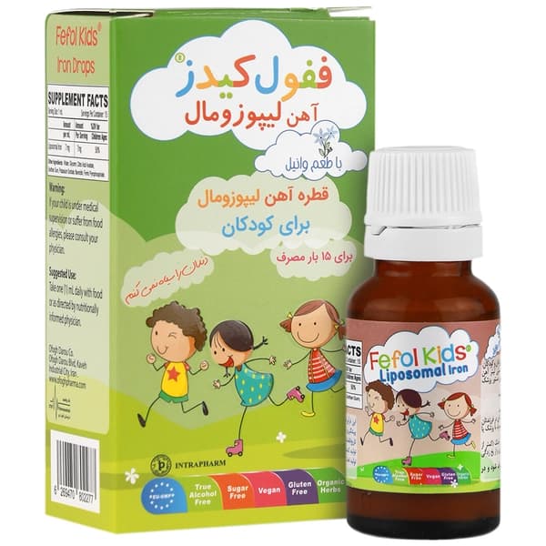 قطره آهن ففول کیدز وانیلی اینترافارم 15 میل