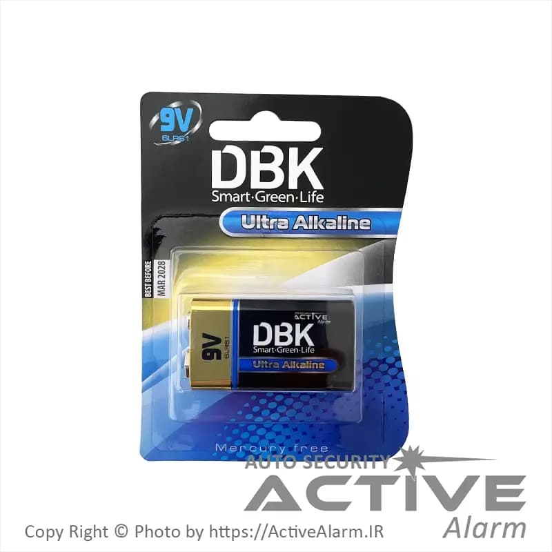 باطری کتابی DBK دیبیکی 9 ولت 6LR61 اولترا آلکالاین