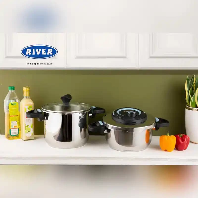زودپز دوقلو ریور River مدل 6+4 لیتری کد 3845