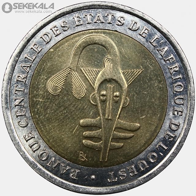 سکه 200 فرانک دوفلزی کمیاب آفریقای غربی 2004