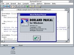 نرم افزار ویندوز Borland Pascal with Objects 7.0