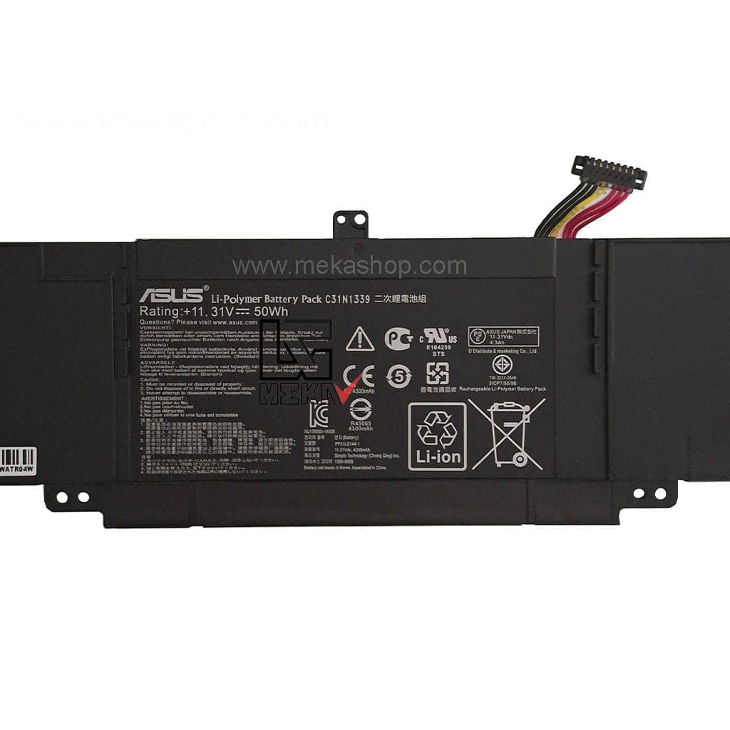باتری اورجینال لپ تاپ ایسوس Pn: C31N1339) Asus UX303 3Cells) — تصویر ۲