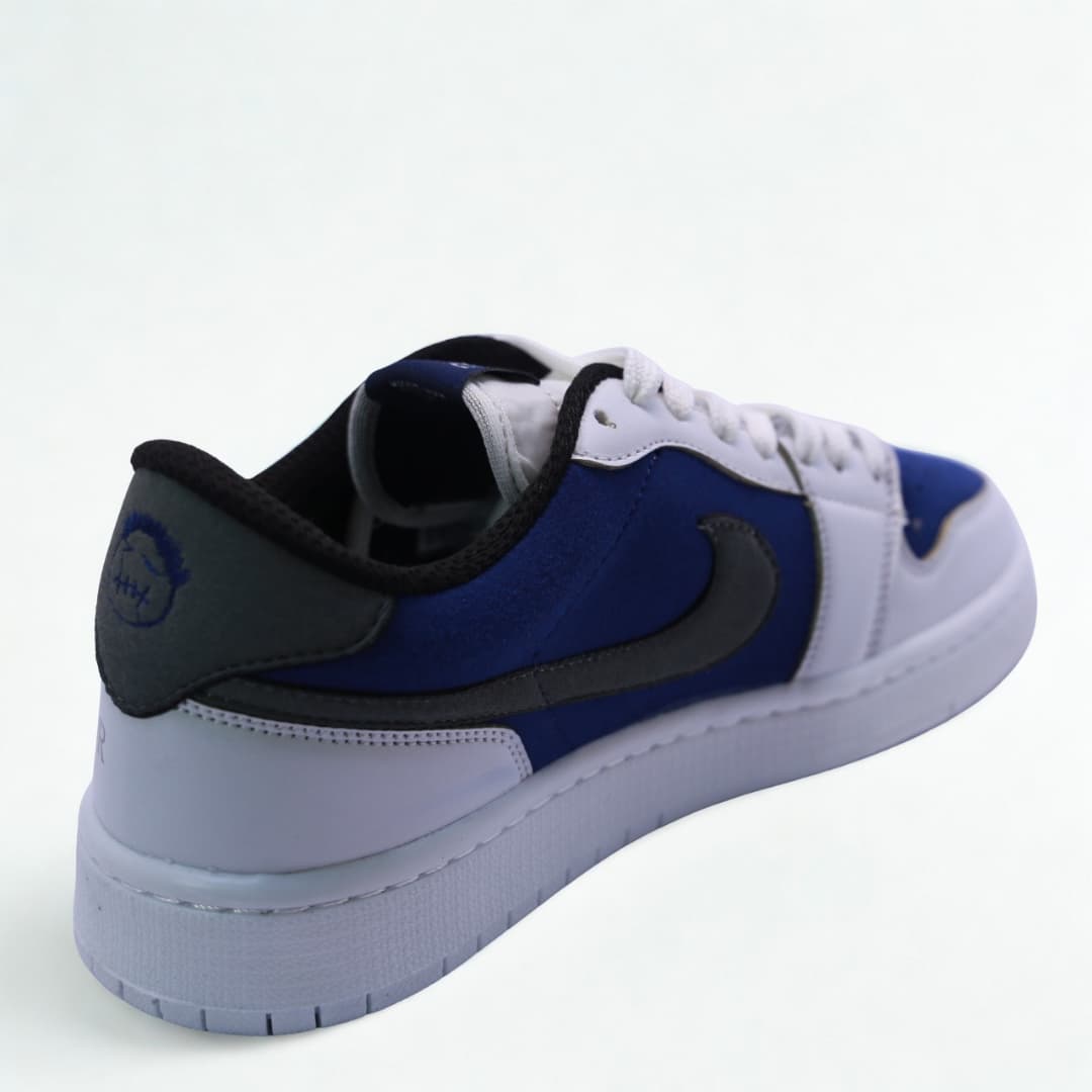 کتونی مردانه نایک ایر جردن 1 لو تراویس اسکات دیور سفید سرمه ای | Travis Scott x Air Jordan 1 Low Dior White Navy — تصویر ۴