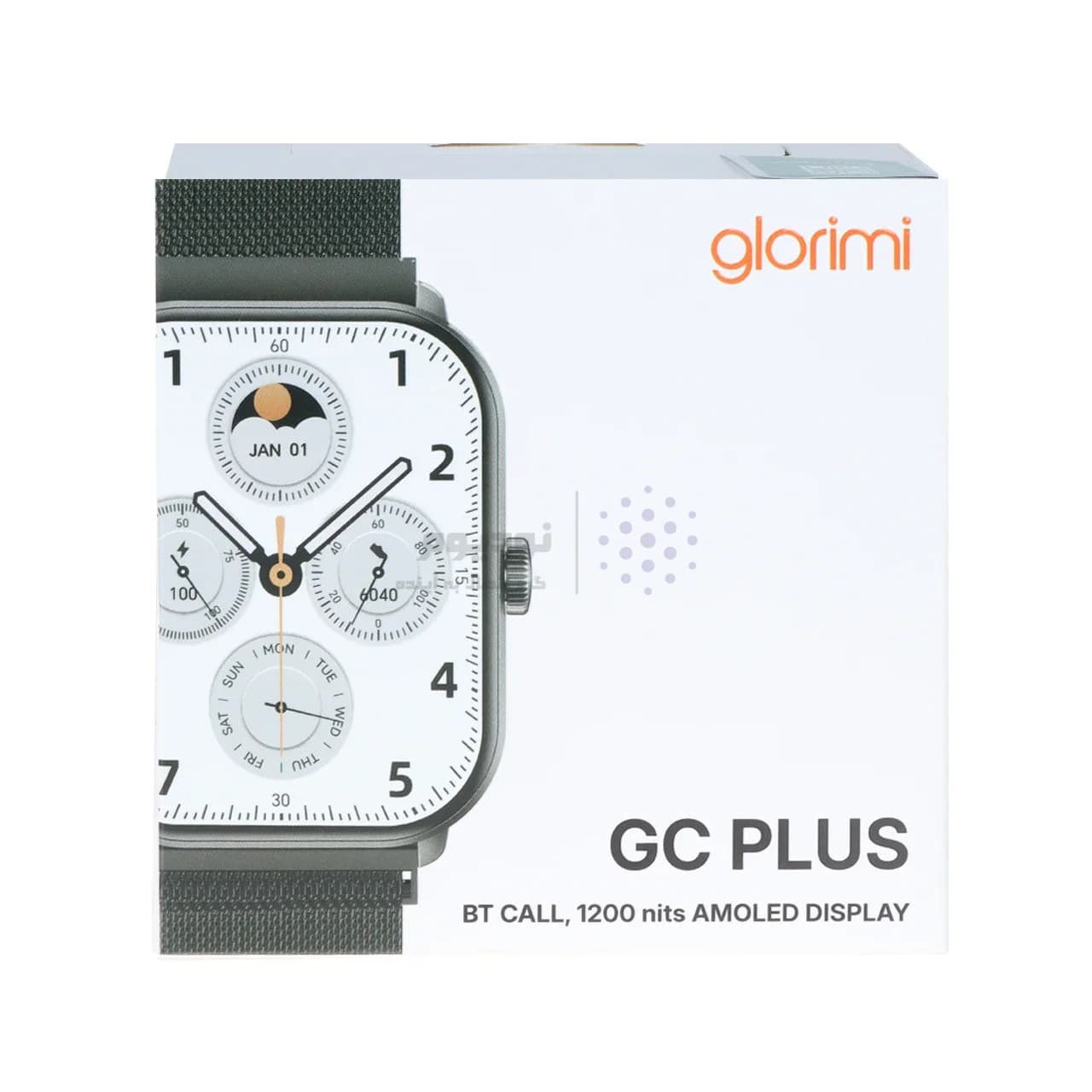ساعت هوشمند Glorimi مدل GC PLUS – مشکی (گارانتی 18 ماهه شرکتی) — تصویر ۴