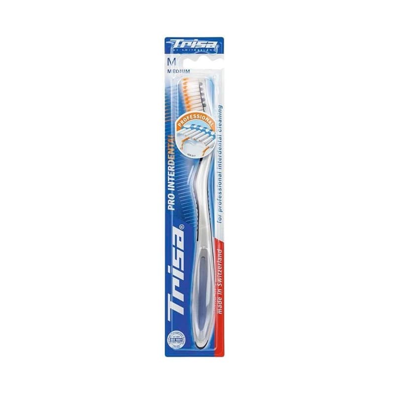 مسواک تریزا مدل Pro Interdental با برس متوسط و درپوش