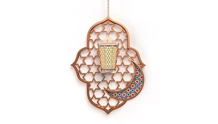 فایل لایه باز رندر سه بعدی ماه مبارک رمضان