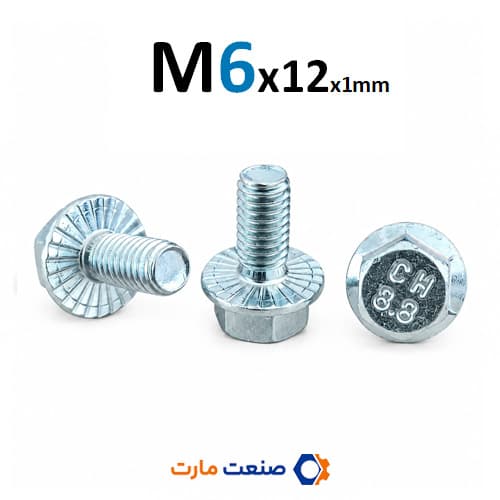 پیچ گلگیر جلو موتور سیکلت M6x12