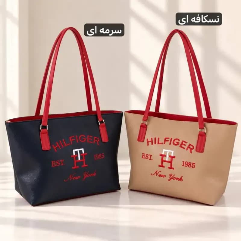 ساک دستی چرم مصنوعی اسپرت و روزمره مدل زیپدار با آستر ساتن — تصویر ۶