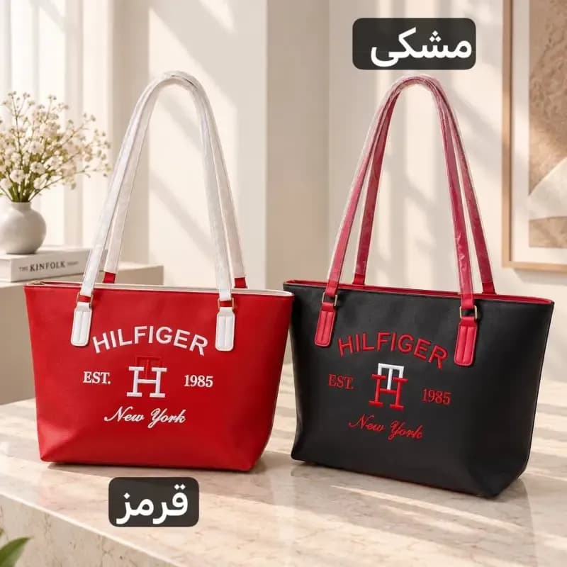 ساک دستی چرم مصنوعی اسپرت و روزمره مدل زیپدار با آستر ساتن — تصویر ۴