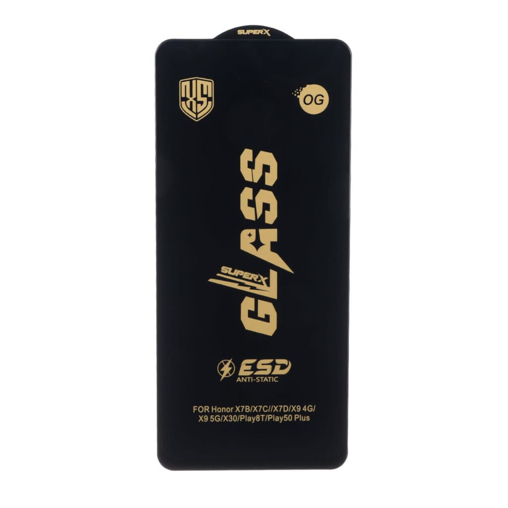 محافظ صفحه نمایش شیشه ای درجه یک Full Cover Super X OG – ESD OVOG مدل Honor X7b — تصویر ۲
