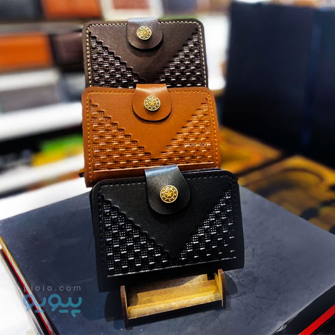کیف جاکارتی چرم مصنوعی طرح دار