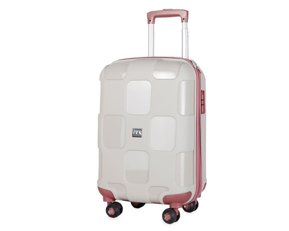 Ivs Beige GULKURUSU KARE BUYUK BOY Suitcases & Luggage