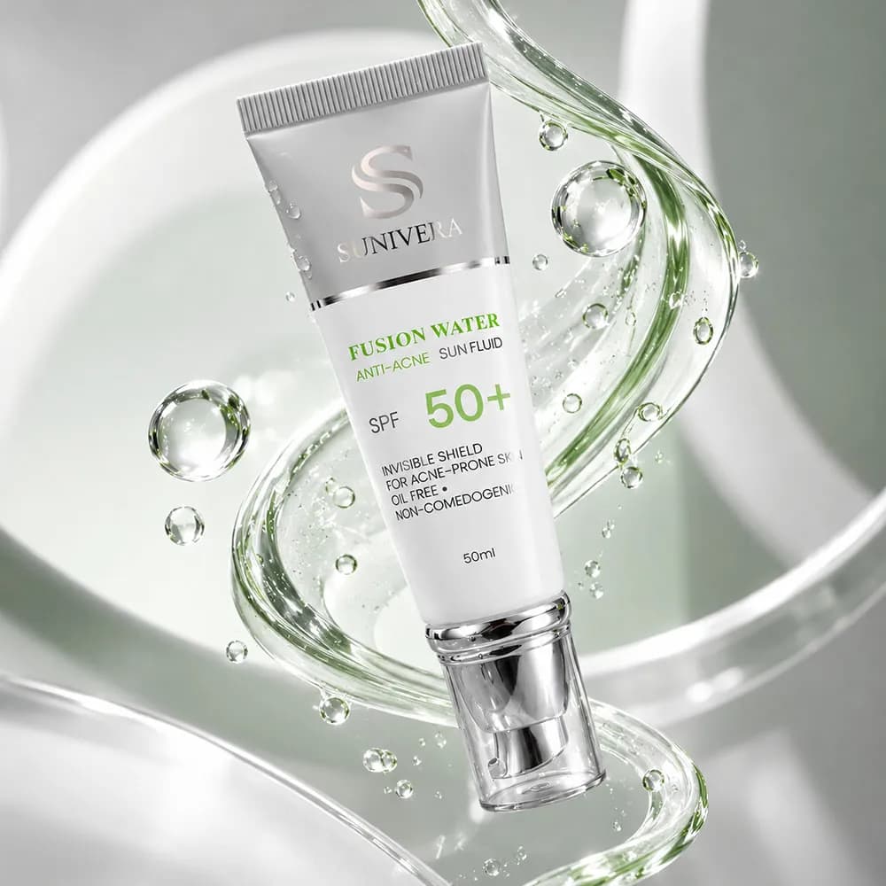 کرم ضدآفتاب فیوژن واتر ضدجوش و بی رنگ SPF50 سانیورا ۵۰ میلی لیتر — تصویر ۸