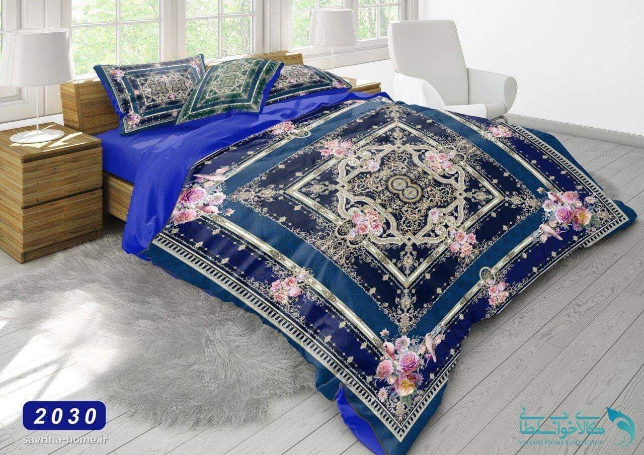 سرویس لحاف سه بعدی سری اسلیمی کد 2030 دونفره 6 تکه