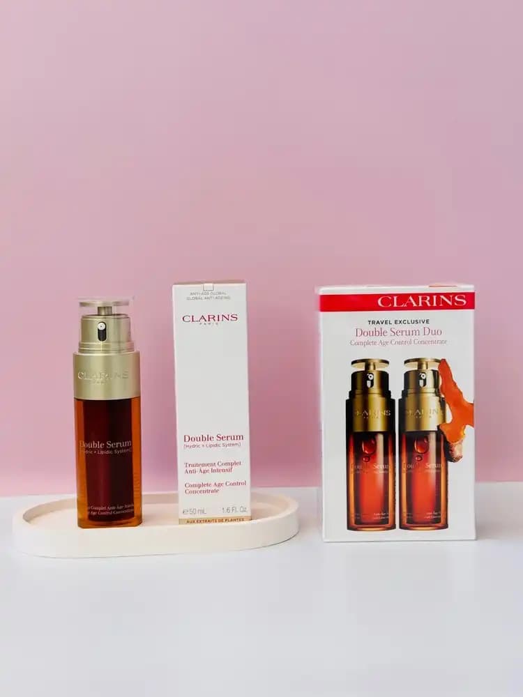 ست دابل سرم دور چشم و صورت کلارنس Clarins — تصویر ۳