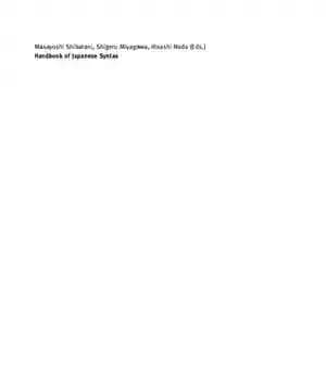 دانلود کتاب Handbook of Japanese Syntax