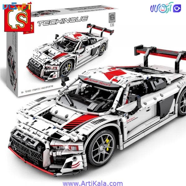 لگو ماشین کنترلی Audi r8 مدل sembo block 701023رو