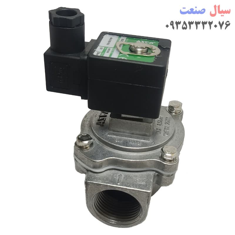 شیر برقی بک فیلتر آسکو سایز 1 اینچ ولتاژ 220