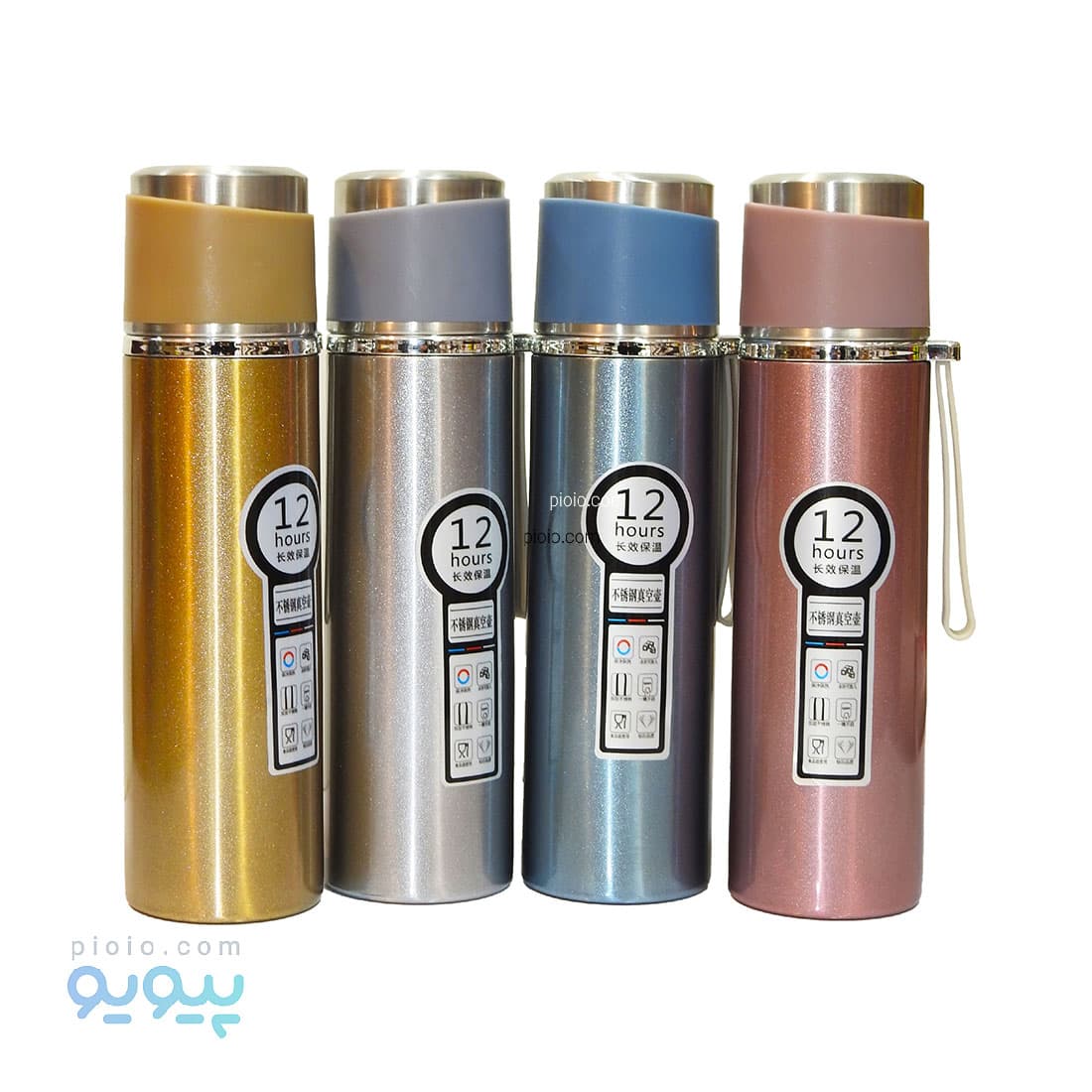 فلاسک طرح اکلیلی استیل 0.5 لیتری عمده و کارتنی