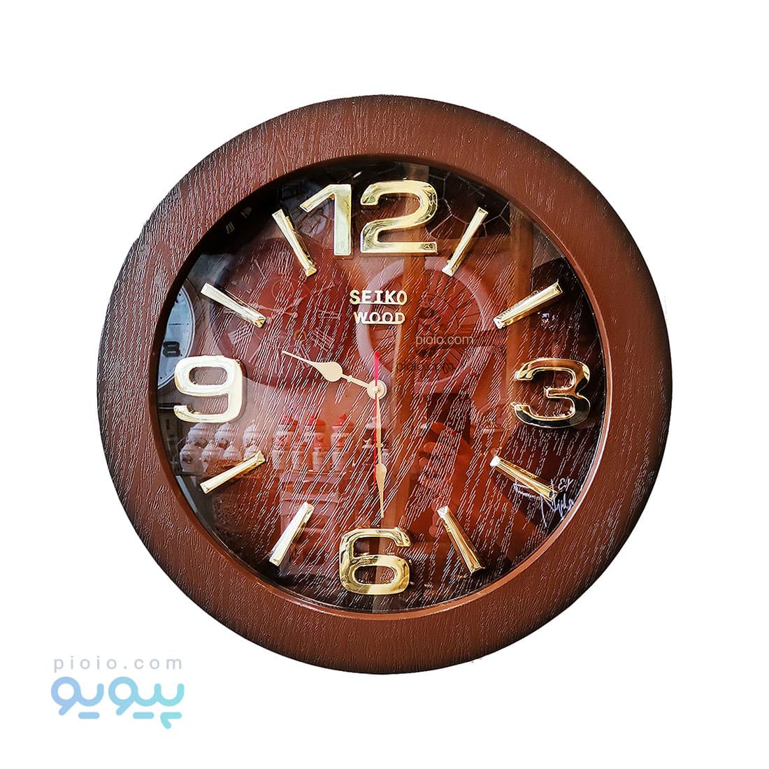 ساعت دیواری تزئینی مدل SEIKO WOOD — تصویر ۲