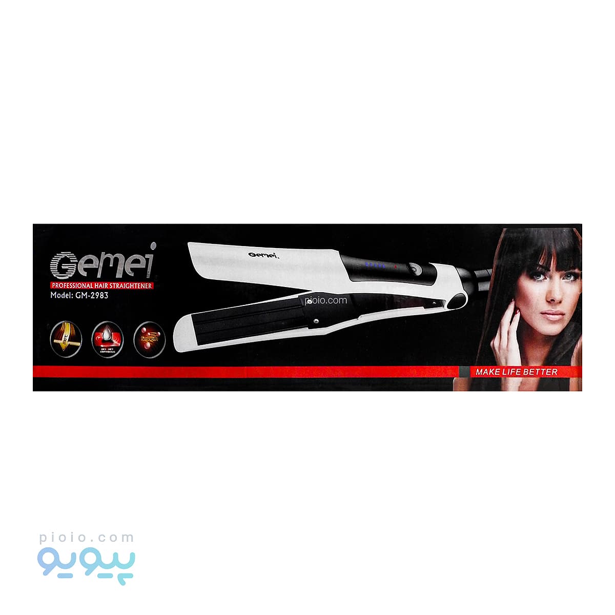 دستگاه اتو مو GEMEI مدل GM-2983