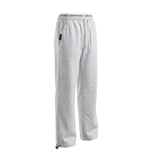 شلوار مردانه جاگر ساده دو نخ پنبه طوسی روشن CalvinKlein کد 51501