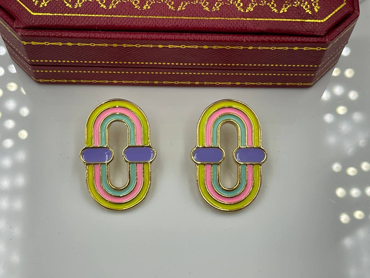 گوشواره پاستیلی رنگی