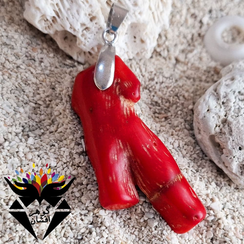 گردنبند مرجان قرمز راف اصل G3266