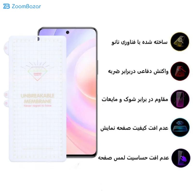 گلس اپیکوی مدل Hydrogel مناسب برای گوشی موبایل هوآوی Nova 9 Se / آنر 50 Se — تصویر ۴