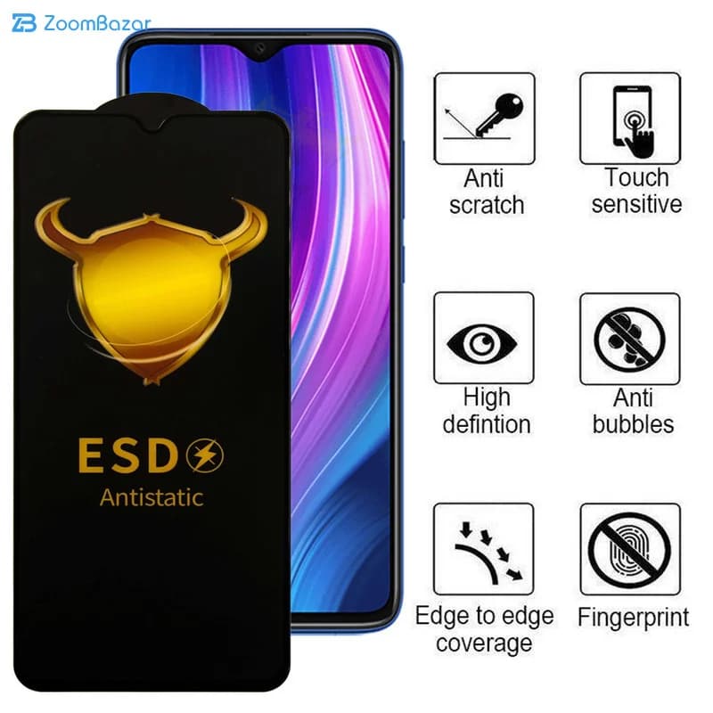 گلس اپیکوی مدل ESD مناسب برای گوشی موبایل شیائومی Redmi Note 8 Pro / Redmi Note 9 4G (china) — تصویر ۶