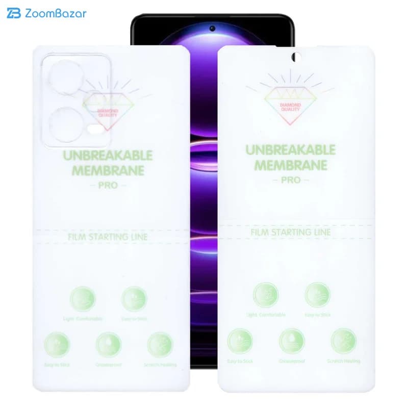 گلس اپیکوی مدل Hydrogel مناسب برای گوشی موبایل شیائومی Redmi Note 12 Pro 5G به همراه محافظ پشت گوشی — تصویر ۲